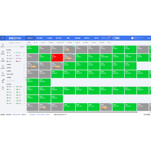 酒店管理软件金天鹅别样红绿云