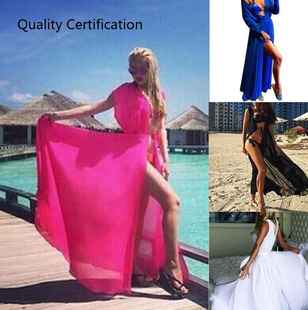 Bathing Swim suit Cover Up Sexy See-through Beach Dress