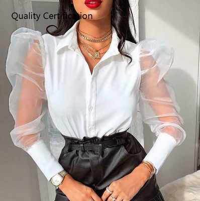 Elegant Blouses Tops Ladies Shirts Black White