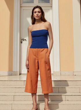 性感内搭外穿无肩带裹胸上衣Waist strapless chest hugging top