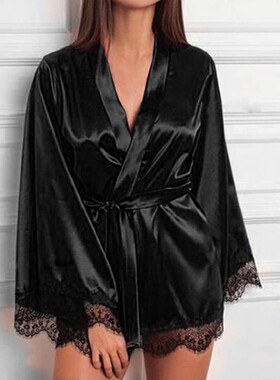 de lencería Sexy ropa de dormir bata pijamas