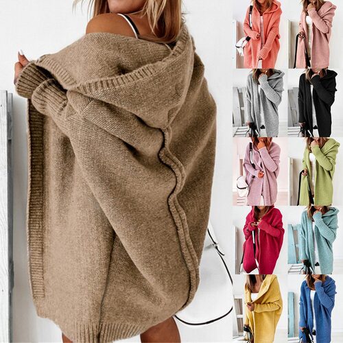 Autumn New Loose Hooded Sweater Women's Jacket柔软连帽衫