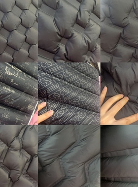 清清清二合一羽绒服布料一米价压合无缝羽绒服面料直充绒通道布