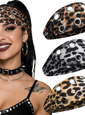 New cross-border punk-style hairband with a rock hairstyle女