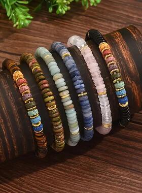 Cross-border vintage minimalist crystal beaded bracelet跨境