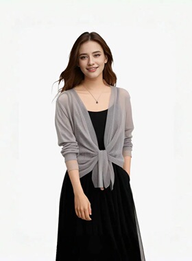 Women's plus-size lace with a blazer-style sunshade cape披肩