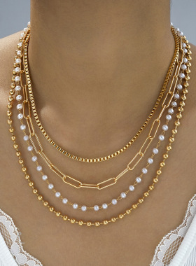 Cross-border new style pearl necklace for women跨境女士项链