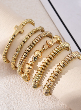 Cross-border cross bracelet set for women's jewelry跨境手链