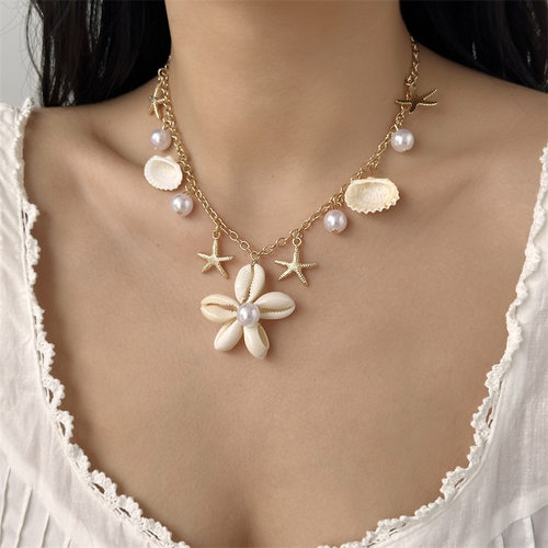 Handmade necklace for ladies as beach accessories女休闲项链