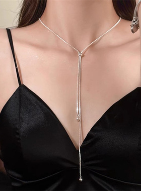 Knitted chain women's fashionable and versatile necklace项链