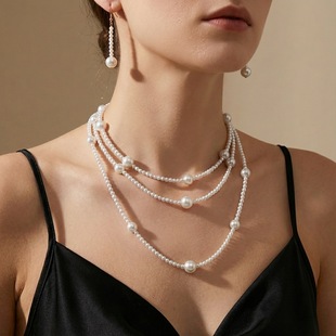 European/American Necklace-Earring Set for Women女士气质项链