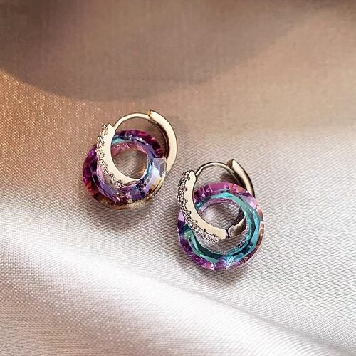 Simple Zirconia Earrings for Students Girls' Jewelry时尚耳扣