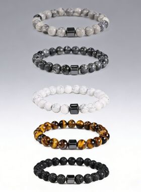 Cross-border Beaded Bracelet for Men's Accessories跨境男手串