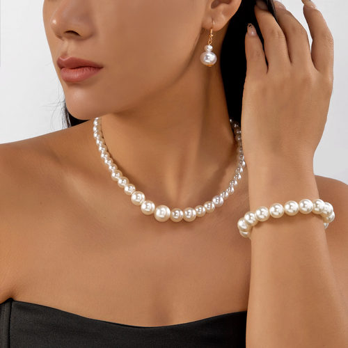 Cross-border imitation pearl earrings for women跨境女士首饰