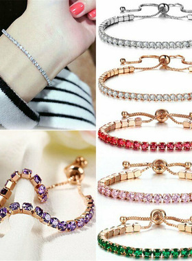 Cross-border imitation zircon crystal bracelet for women手链
