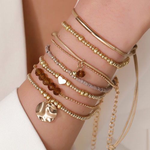 Bohemian vacation-style pearl bracelet for women跨境休闲手链