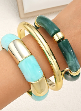 Fashion Resin Bracelet 3-Set Women's Jewelry跨境女士装饰手镯