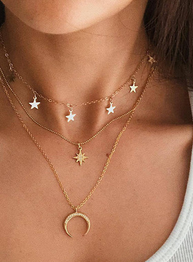 Cross-border fashion necklace as a gift for women跨境项链女