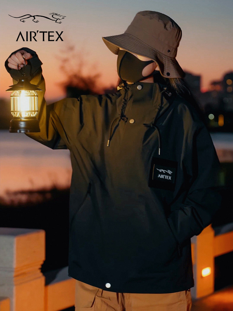 AIRTEX YAT MOUNTAIN JACKET 여성 등산 재킷 남성 봄 가을 얇은 스포츠 야외 방풍 및 방수 윈드 브레이커