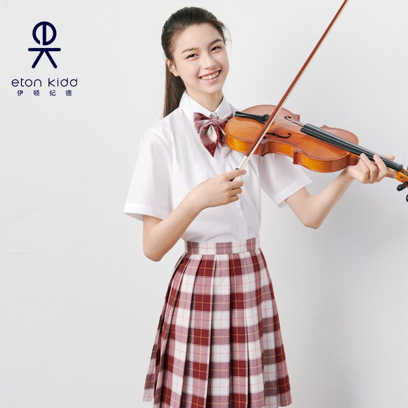 【送领花】伊顿纪德儿童格裙淑女学院半身裙夏大童学生百褶22Q904