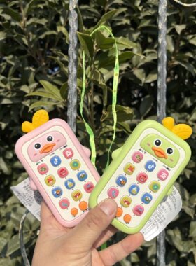 小鸭子早教唱歌大哥大打电话手机益智音乐机幼儿玩具0-1-3岁2宝宝