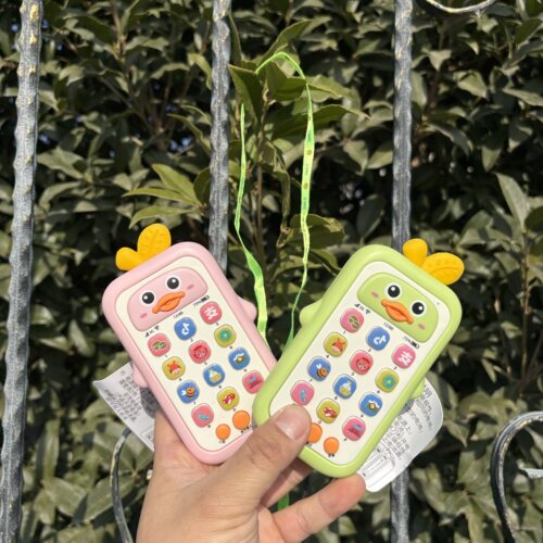 小鸭子早教唱歌大哥大打电话手机益智音乐机幼儿玩具0-1-3岁2宝宝