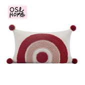 多巴胺北欧ins风拱门抱枕客厅靠垫床头飘窗靠枕可爱红色氛围新年