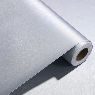 哑光金属银拉丝PVC音箱贴皮音响贴纸翻新改色家具不锈钢波音软片