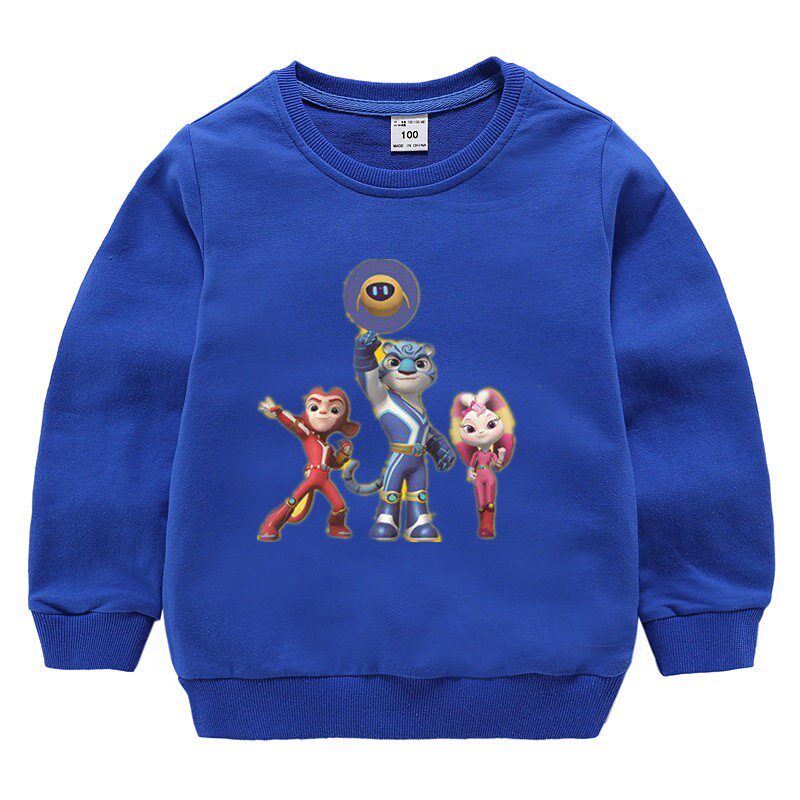 宇宙护卫队男童长袖卫衣春秋装儿童卡通上衣女宝宝纯棉薄款衣服潮