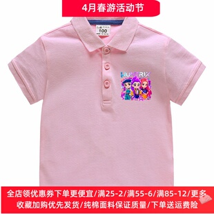 T恤半袖 短袖 POLO衫 宝宝薄款 夏装 上衣儿童装 Kpop猎魔女团女童夏季