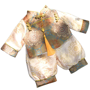 儿童汉服秋装新款中国风宝宝周岁服唐装男童洋气抓周宴礼服套装潮