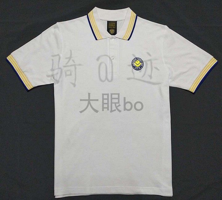 好评如潮leeds united英格兰超利兹列斯联复古足球衣服1976 shirt