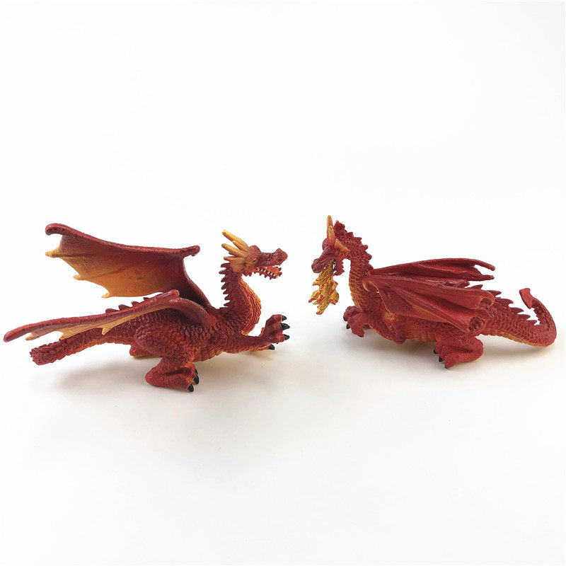 미국 AAA 3A 벌크 화물 시뮬레이션 동물 공룡 모델 불 호흡 드래곤 레드 드래곤 장식품