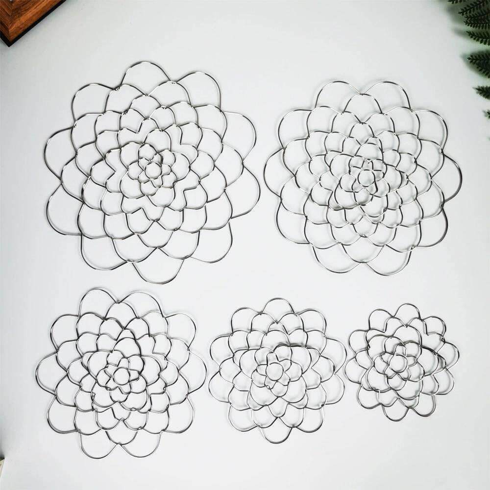 现代简约铁艺不锈钢插花