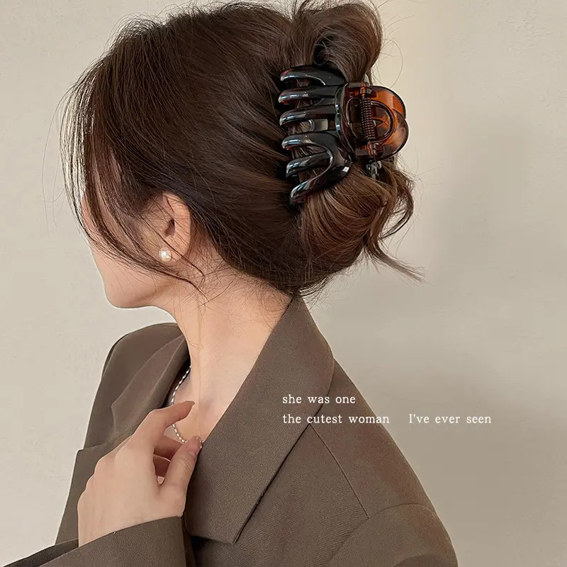 巨能抓~南瓜抓夹大号发量大鲨鱼夹2025新款感冬发夹女后脑勺