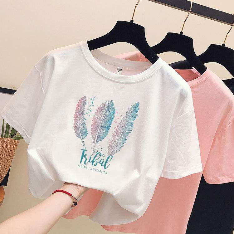 红色t大码休闲国款丅配半身裙的上衣百搭学生春季女装|ruв категории Женская одежда, футболка - от Buy2taobao.com для оказания профессиональной услуги покупки агента Taobao