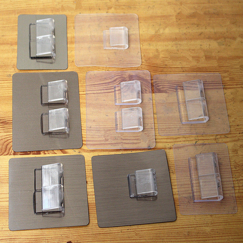 强力无痕粘胶抓钩免打孔爪扣网格篮挂勾扁形粘钩墙壁固定水晶捉沟,收纳整理,挂钩/粘钩,淘宝优惠券,粉丝福利购,淘宝优惠卷