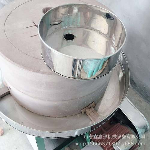 1m豆浆豆腐磨浆机商用煎饼果子米浆机80型电动小麦面粉石磨机