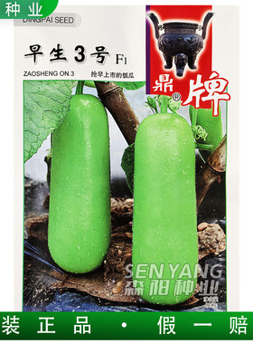 鼎牌早生3号瓠瓜种子籽绿皮白肉