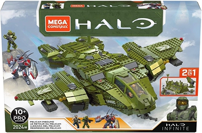 MegaBloks美高美家宝 Halo光环光晕无限二合一鹈鹕号拼插积木玩具