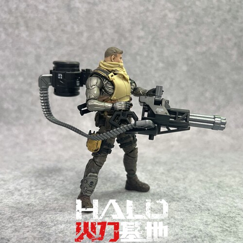 1：18加特林机枪武士刀配件模型