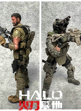 适用3.75寸兵人酸雨 BBI GIJOE 绿谷 暗源1:18突击枪配件武器包