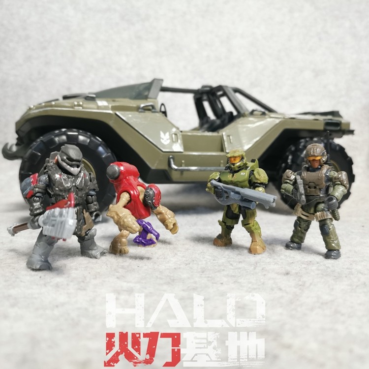 mega bloks光环光晕HALO美家宝鬼面士官长陆战队咕噜可动积木玩具