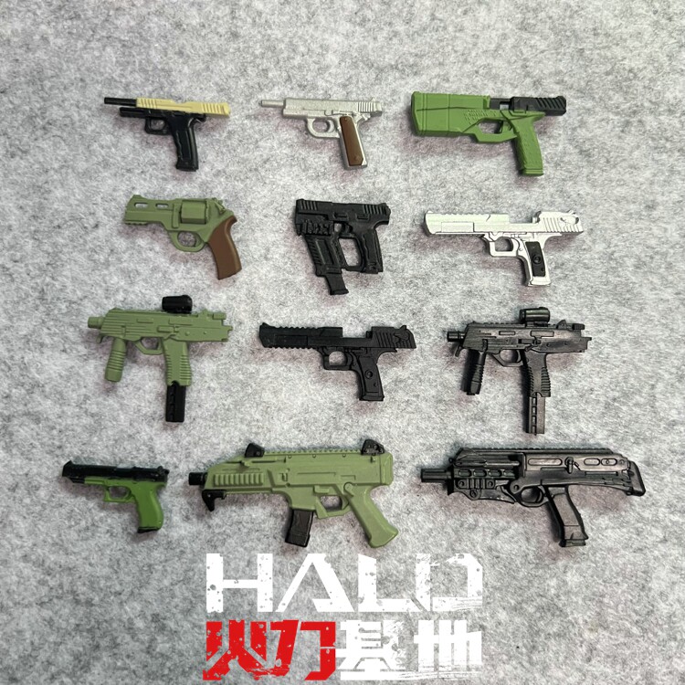 1/12雷霆战队适配6寸漫威特种部队 突击步枪机枪手枪武器配件装备