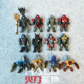 HALO光环鬼面兽咕噜 bloks 美家宝积木人偶武器配件散货 mega 特价