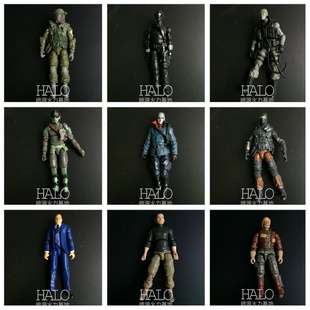 GIJOE 特种部队 3.75寸可动军事人仔 1/18兵人玩具 素体配件散货