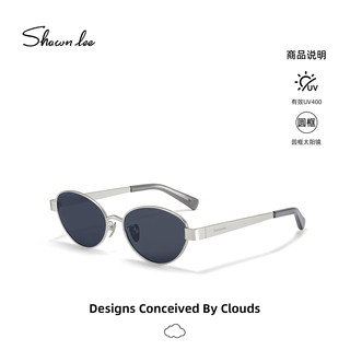 Shawnlee复古椭圆形墨镜女款防晒高级感小框老钱风太阳眼镜男遮阳