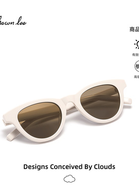 Shawnlee新款小红书GM白色墨镜女海边防晒街拍ins防紫外线太阳镜