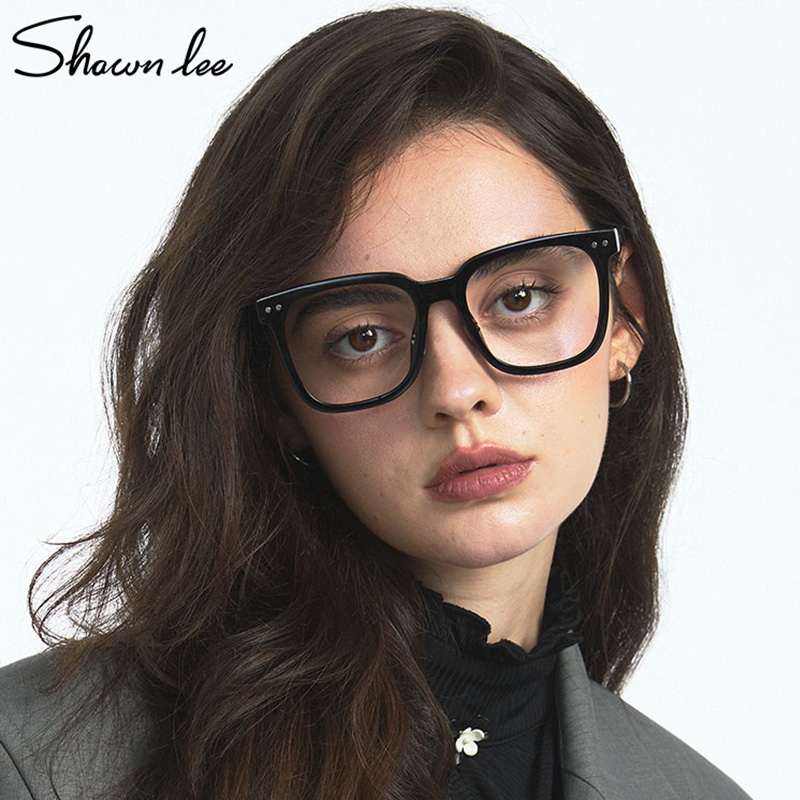 Shawnlee眼镜架气囊鼻托黑框男防蓝光配近视度数官方正品眼镜框女