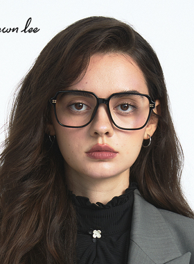 ShawnleeTR90超轻方框眼镜女近视可配度数男大框显脸小镜架显瘦